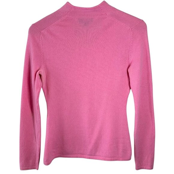 Victor Alfaro Pink Luxe 100% Cashmere Sweater Women’s Size Medium - Picture 3 of 4